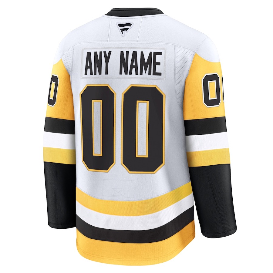 Men's Pittsburgh Penguins Fanatics White Away Premium Custom Jersey - Ujersey