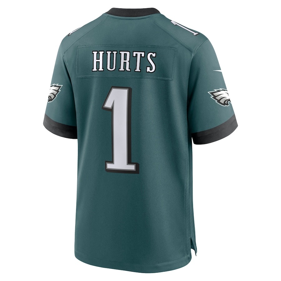 Men's Philadelphia Eagles Jalen Hurts Nike Midnight Green Super Bowl LIX Game Player Jersey - Ujersey