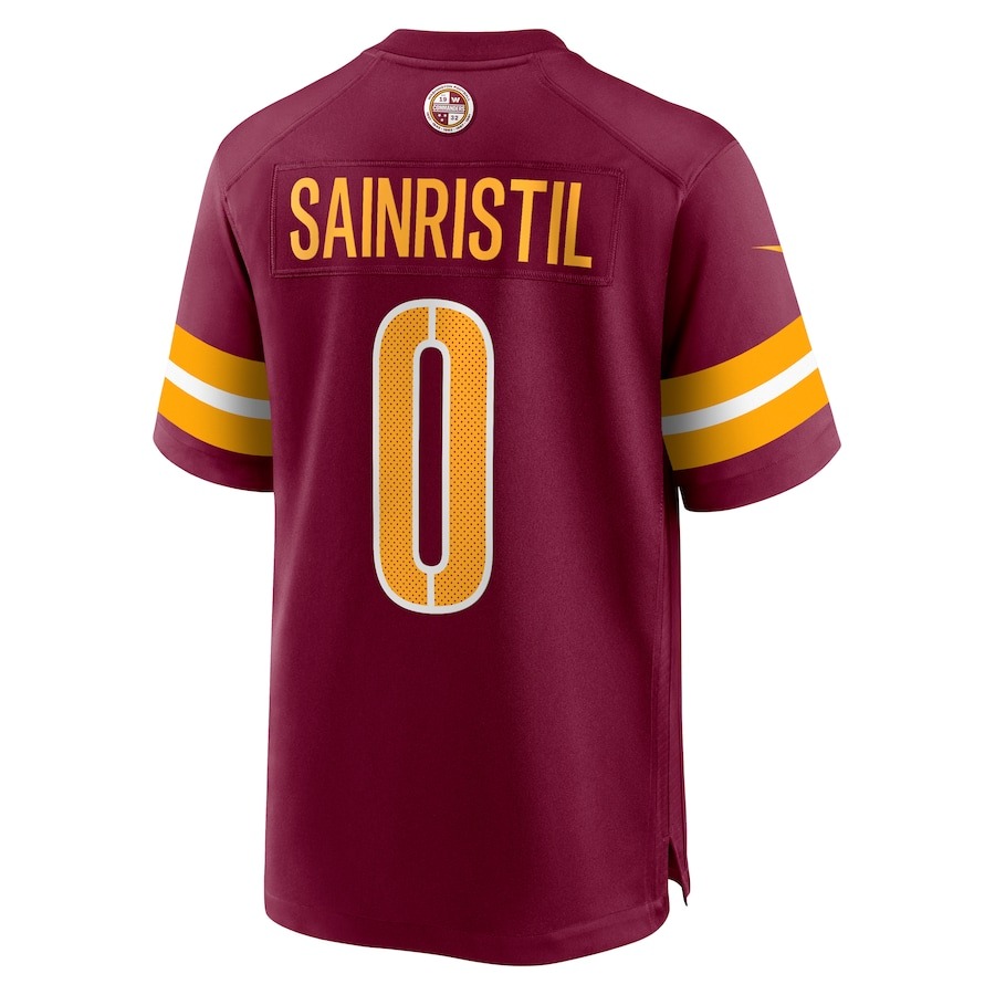 Men's Washington Commanders Mike Sainristil Nike Burgundy Game Jersey - Ujersey