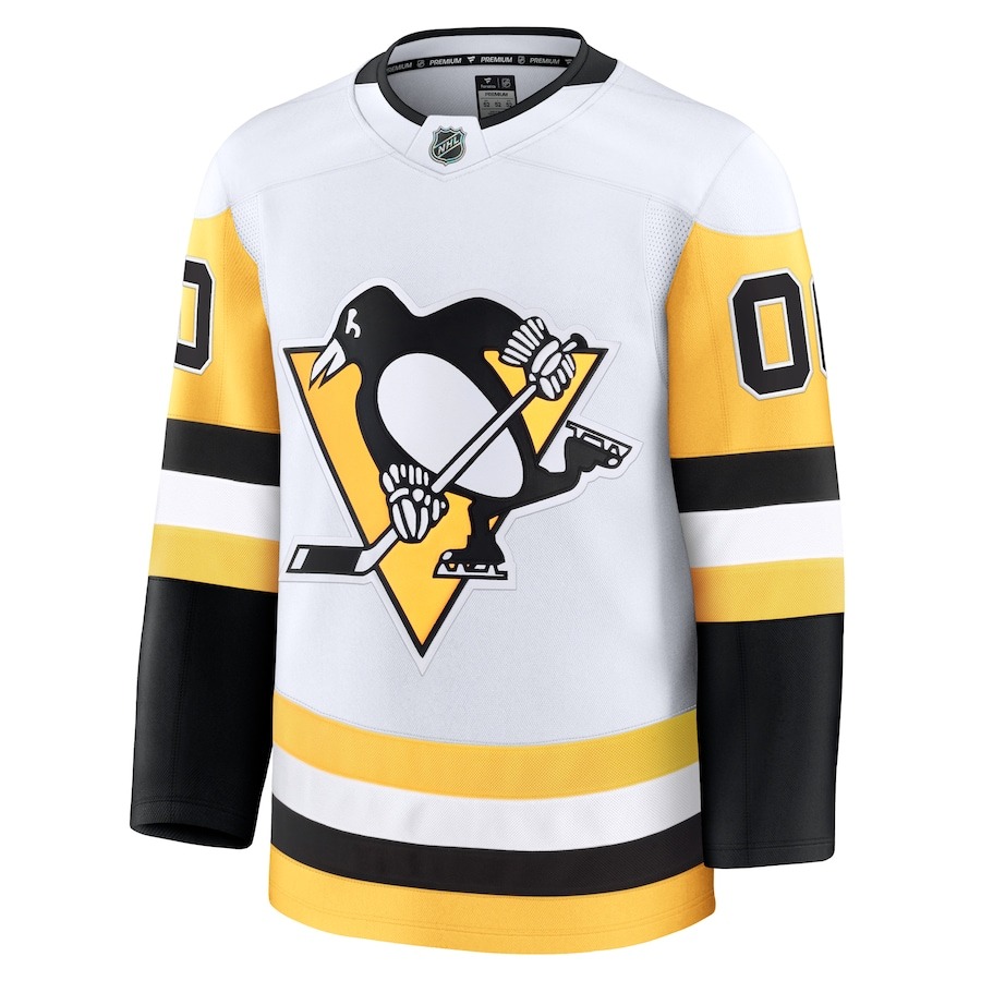 Men's Pittsburgh Penguins Fanatics White Away Premium Custom Jersey - Ujersey