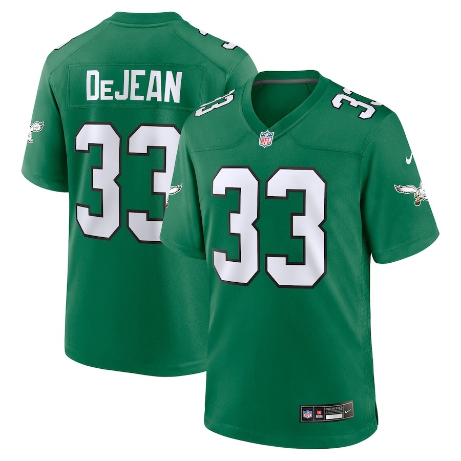 Men's Philadelphia Eagles Cooper DeJean Nike Kelly Green Alternate Game Jersey - Ujersey