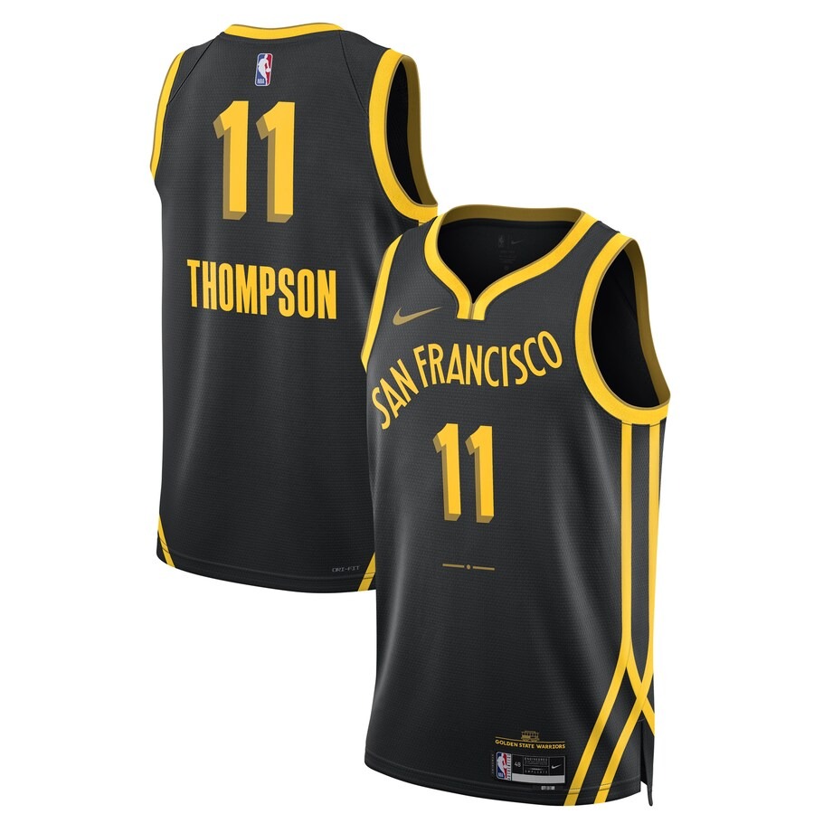 Unisex Golden State Warriors Klay Thompson Nike Black 2023/24 Swingman Jersey - City Edition - Ujersey