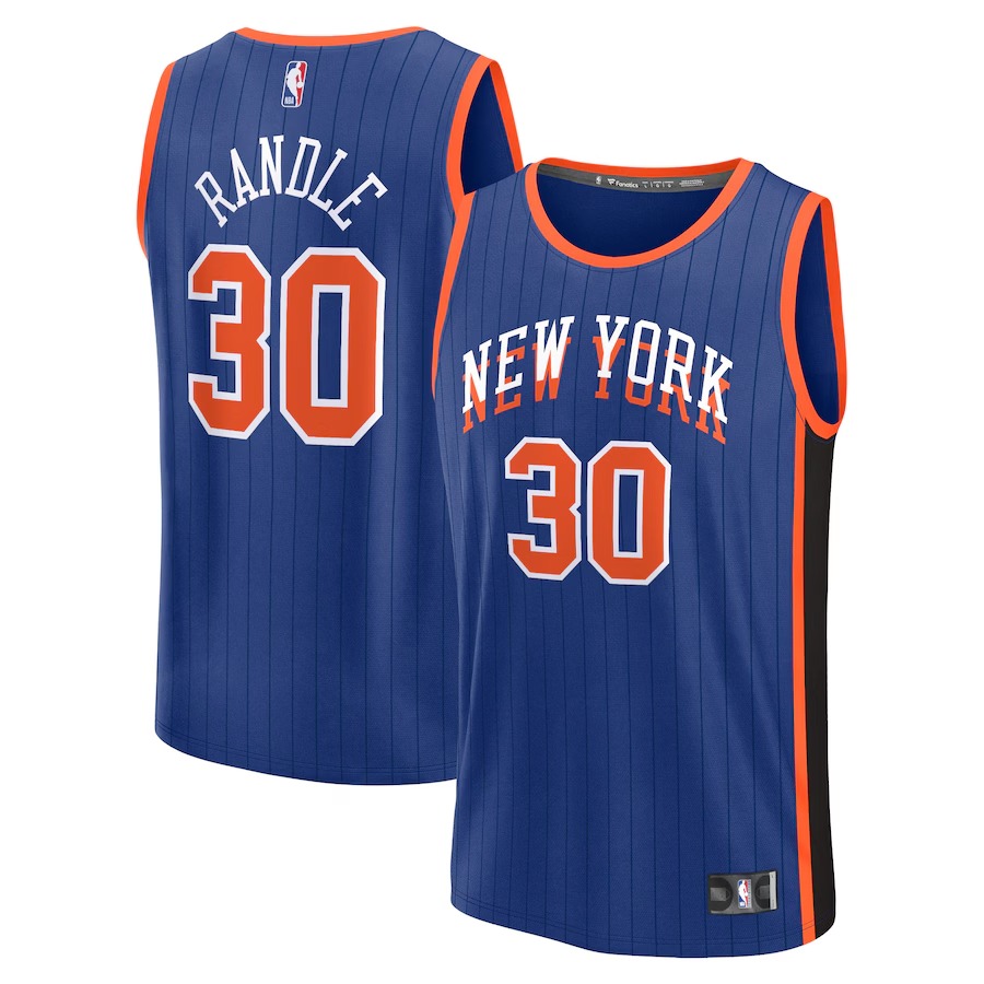 Youth New York Knicks Julius Randle Fanatics Blue Fast Break Jersey - City Edition - Ujersey