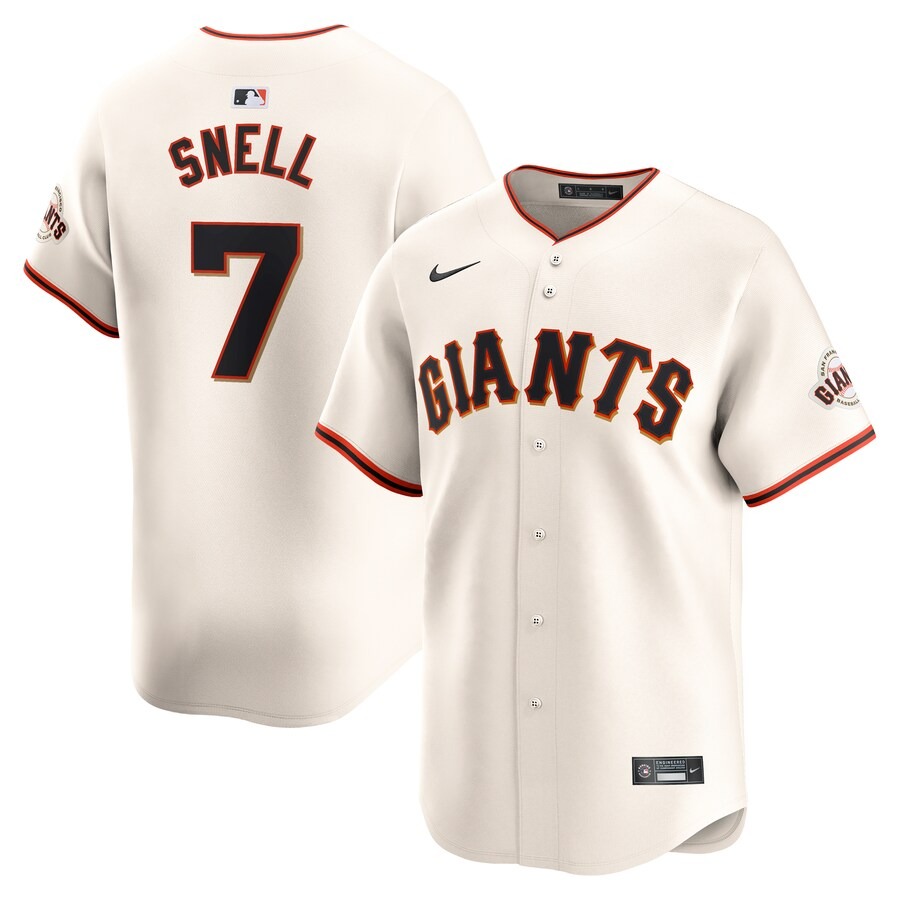 Men's San Francisco Giants Blake Snell Nike Cream Home Limited Jersey - Ujersey