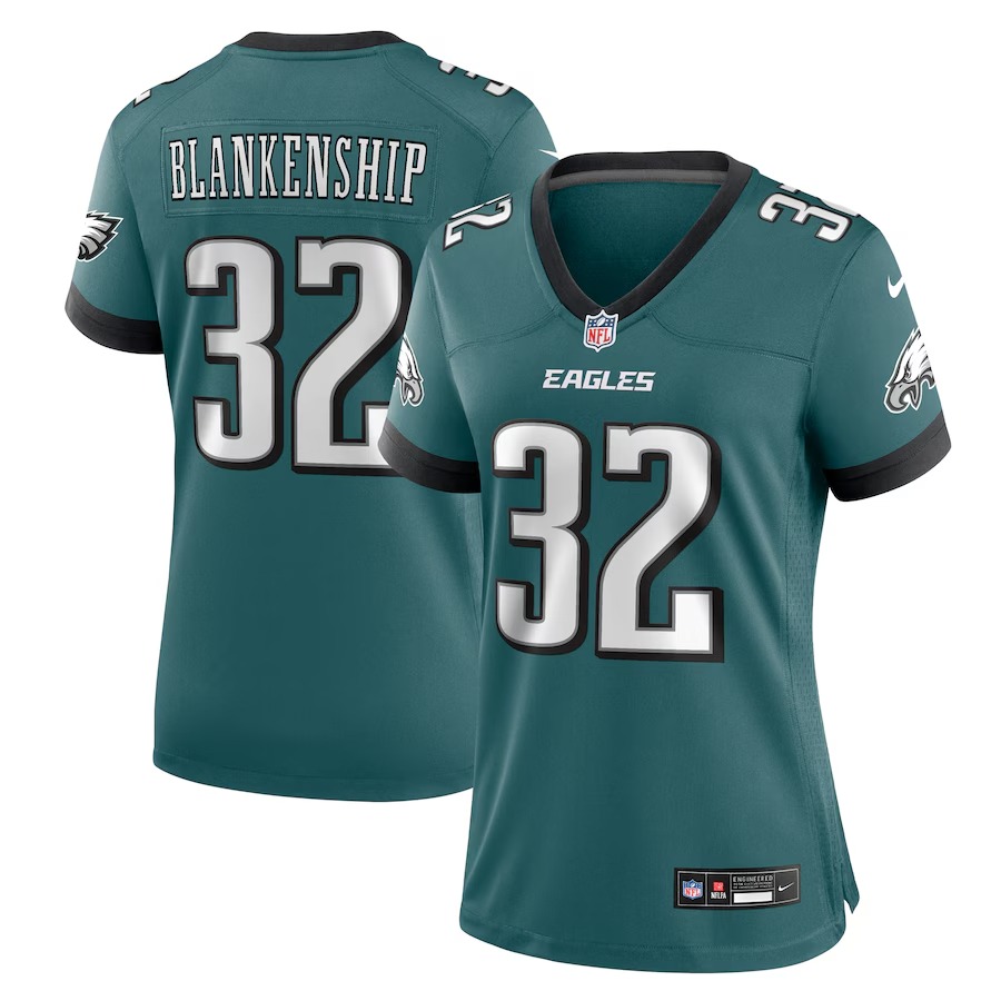 Women's Philadelphia Eagles Reed Blankenship Nike Midnight Green Team Game Jersey - Ujersey