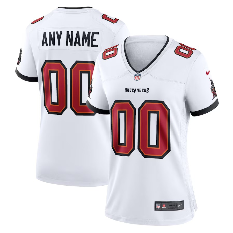 Women's Nike Tampa Bay Buccaneers White Custom Game Jersey - Ujersey