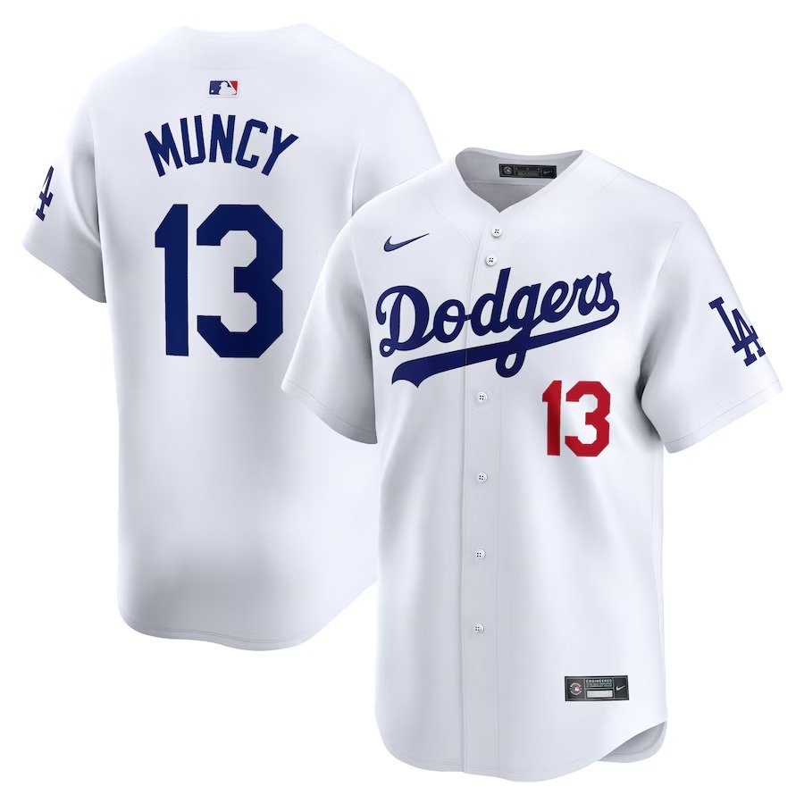 Men's Los Angeles Dodgers Max Muncy Nike White Home Limited Player Jersey - Ujersey