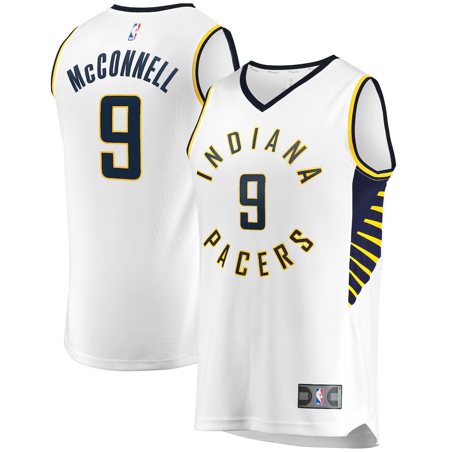 Men's Indiana Pacers T.J. McConnell Fanatics White Fast Break Player Replica Jersey - Association Edition - Ujersey
