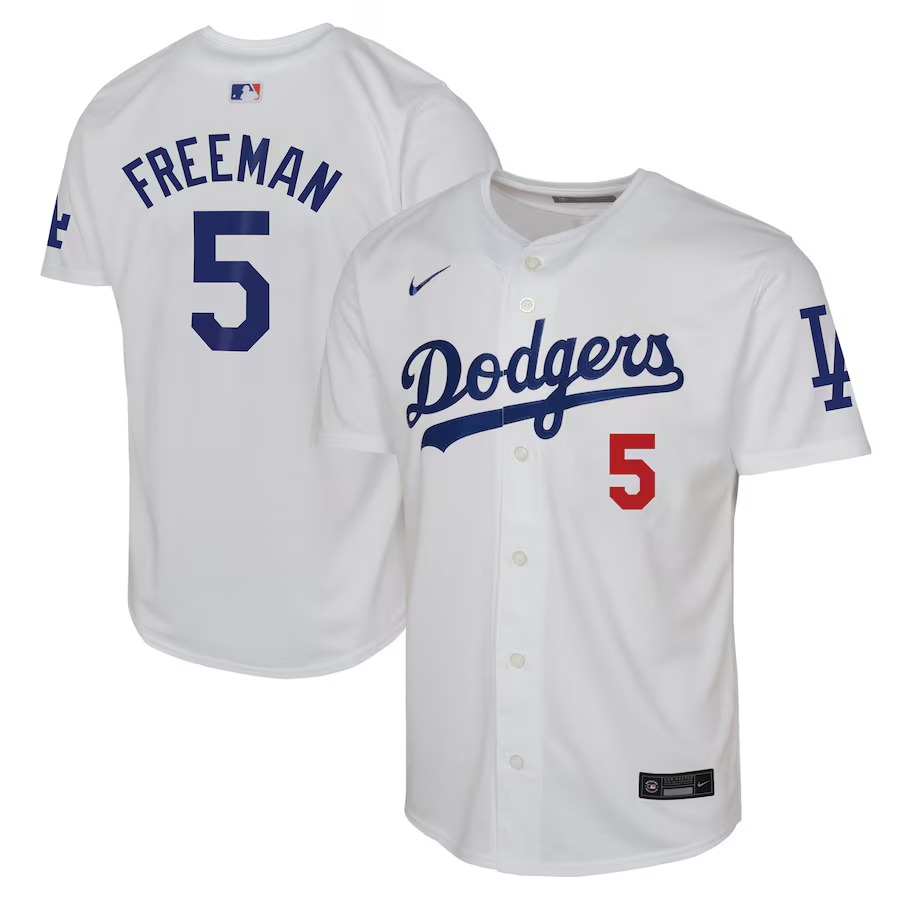 Youth Los Angeles Dodgers Freddie Freeman Nike White Home Limited Player Jersey - Ujersey
