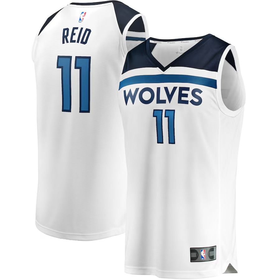 Youth Minnesota Timberwolves Naz Reid Fanatics White Fast Break Replica Player Jersey - Association Edition - Ujersey