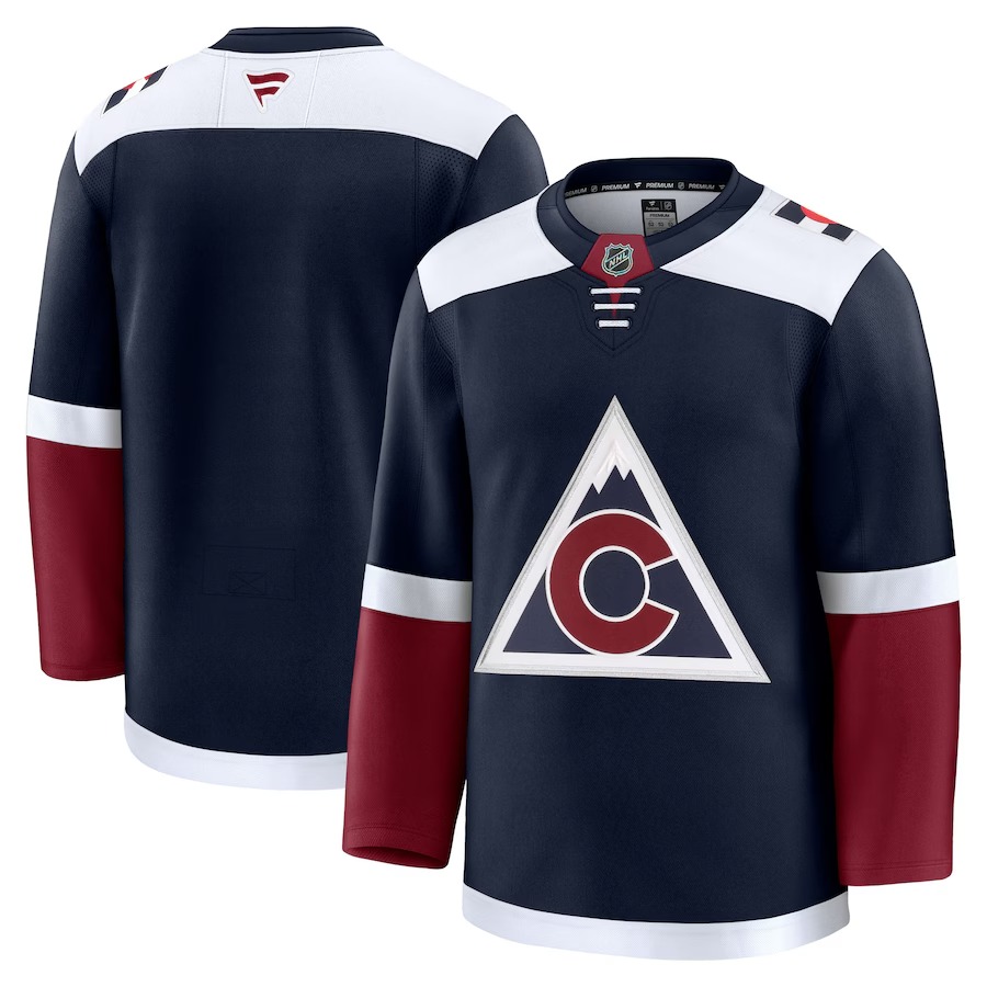 Men's Colorado Avalanche Fanatics Navy Alternate Premium Jersey - Ujersey