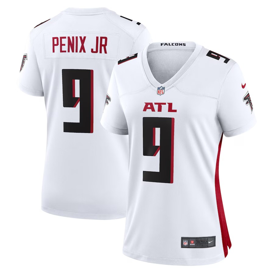 Women's Atlanta Falcons Michael Penix Jr. Nike  White Game Jersey - Ujersey