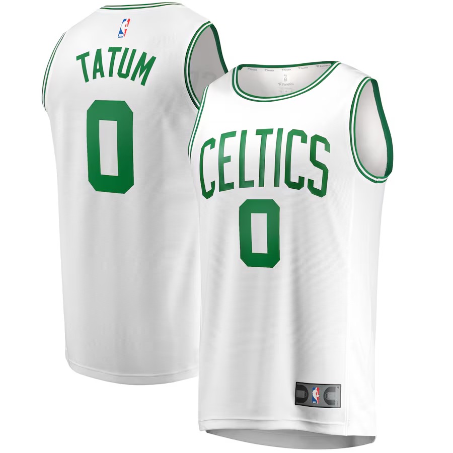 Men's Boston Celtics Jayson Tatum Fanatics White Fast Break Replica Player Jersey - Association Edition - Ujersey