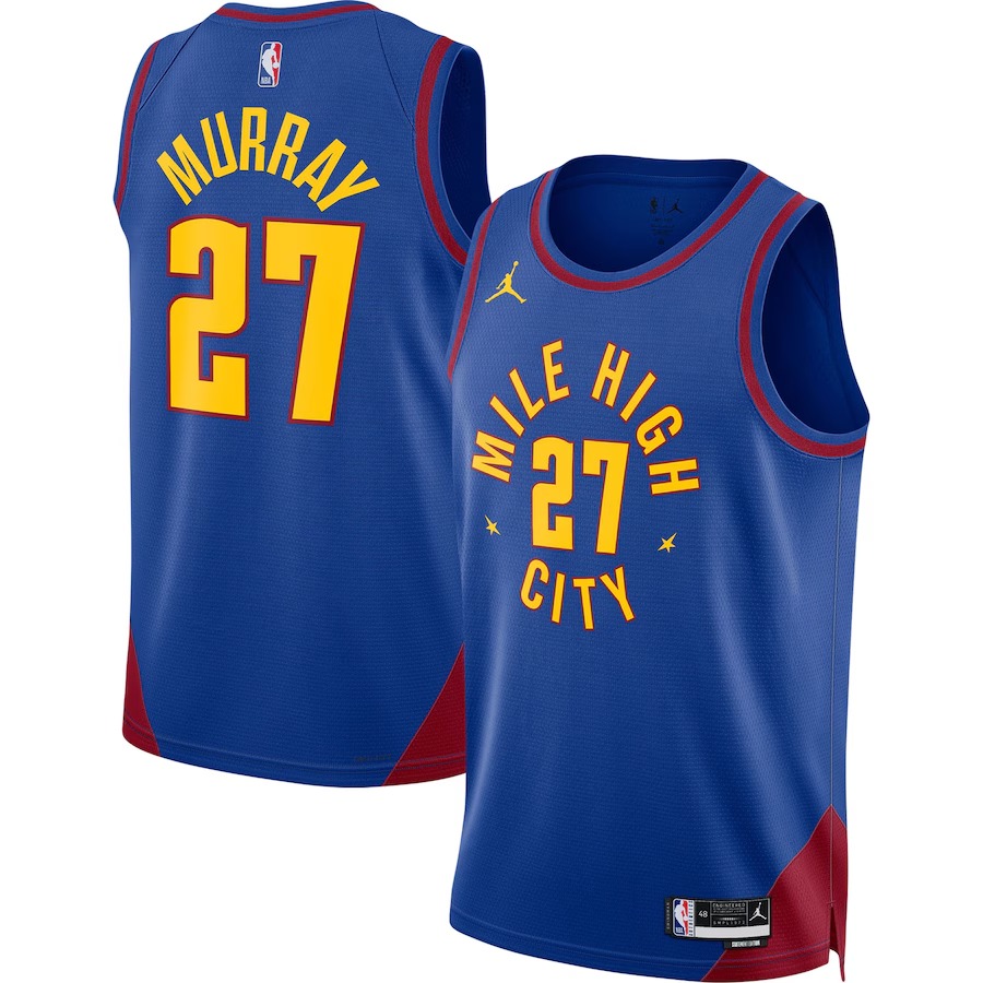 Unisex Denver Nuggets Jamal Murray Jordan Brand Blue Swingman Jersey - Statement Edition - Ujersey