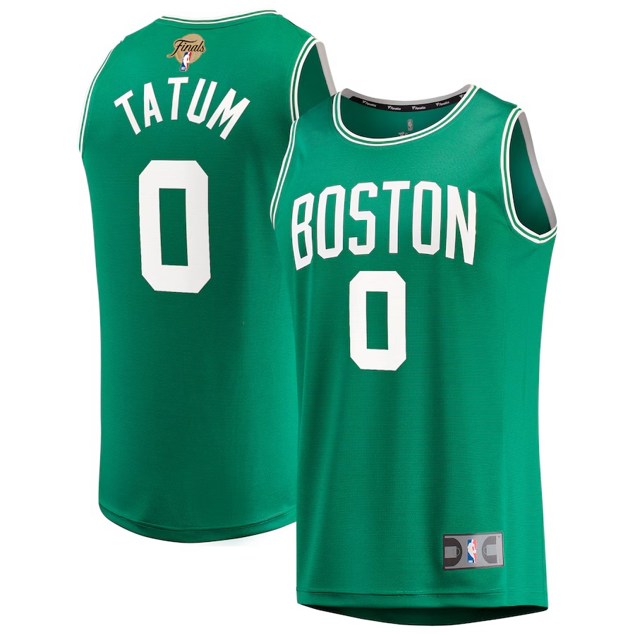 Men's Boston Celtics Jayson Tatum Fanatics Kelly Green 2024 NBA Finals Fast Break Replica Player Jersey - Icon Edition - Ujersey