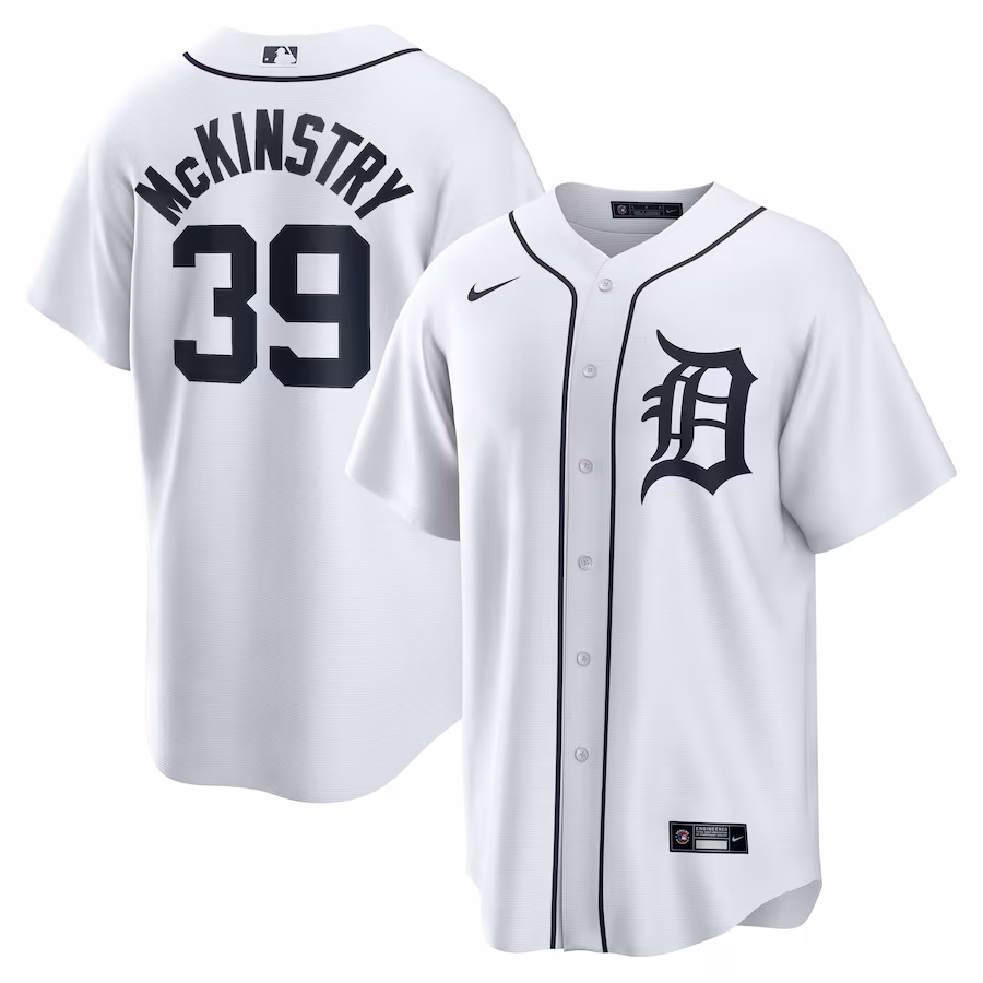 Men's Detroit Tigers Zach McKinstry Nike White Home Replica Jersey - Ujersey