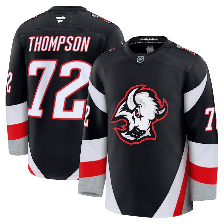 Men's Buffalo Sabres Tage Thompson Fanatics Black Alternate Premium Jersey - Ujersey