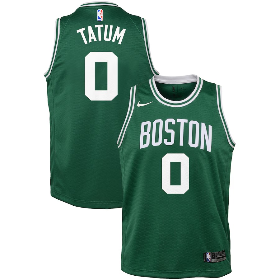 Youth Boston Celtics Jayson Tatum Nike Green Swingman Jersey - Icon Edition - Ujersey