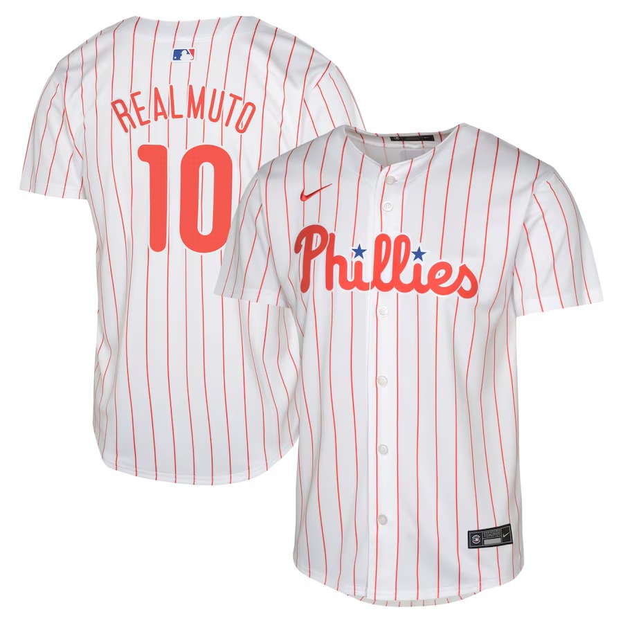 Youth Philadelphia Phillies J.T. Realmuto Nike White Home Limited Jersey - Ujersey