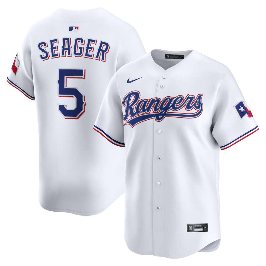 Men's Texas Rangers Corey Seager Nike White Alternate Limited Player Jersey - Ujersey