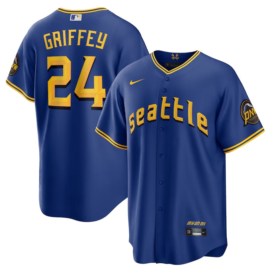 Men's Seattle Mariners Ken Griffey Jr. Nike Royal City Connect Replica Player Jersey - Ujersey