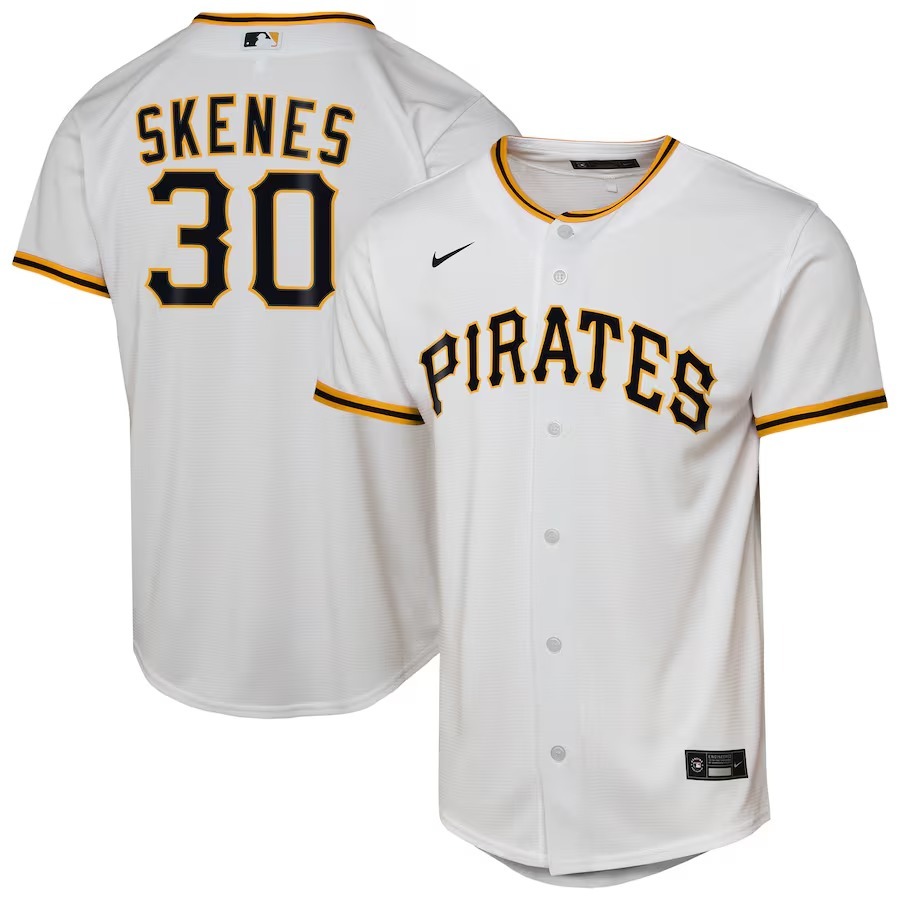 Youth Pittsburgh Pirates Paul Skenes Nike White Home Replica Player Jersey - Ujersey