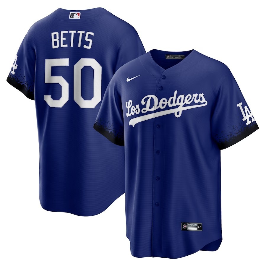 Men's Los Angeles Dodgers Mookie Betts Nike Royal City Connect Replica Player Jersey - Ujersey