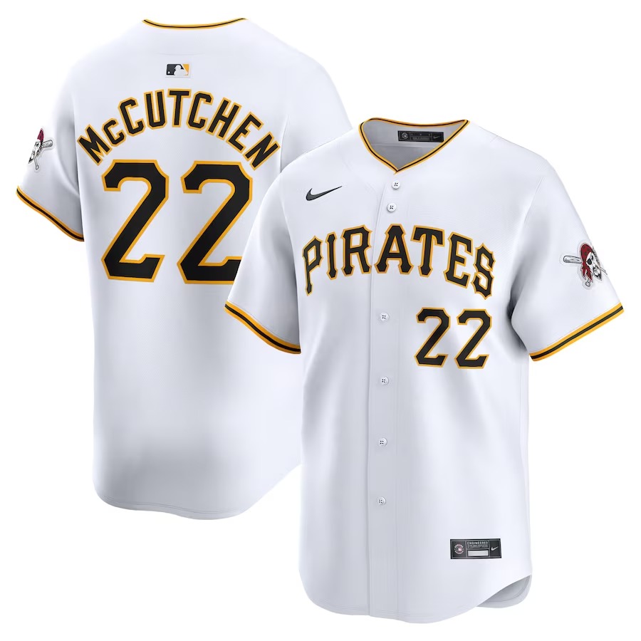 Men's Pittsburgh Pirates Andrew McCutchen Nike White Home Limited Player Jersey - Ujersey