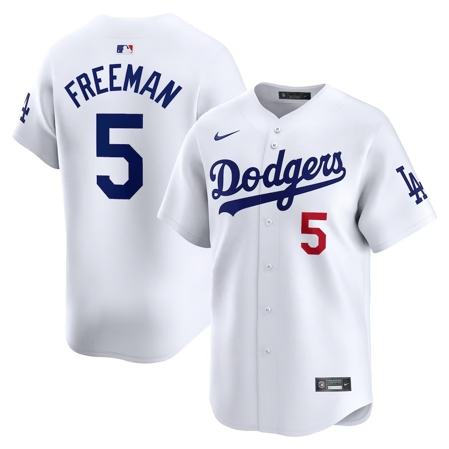 Men's Los Angeles Dodgers Freddie Freeman Nike White Home Limited Player Jersey - Ujersey