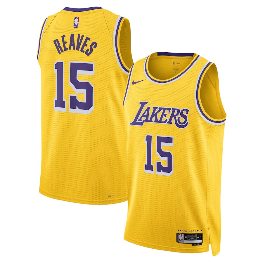 Unisex Los Angeles Lakers Austin Reaves Nike Gold Swingman Jersey - Icon Edition - Ujersey