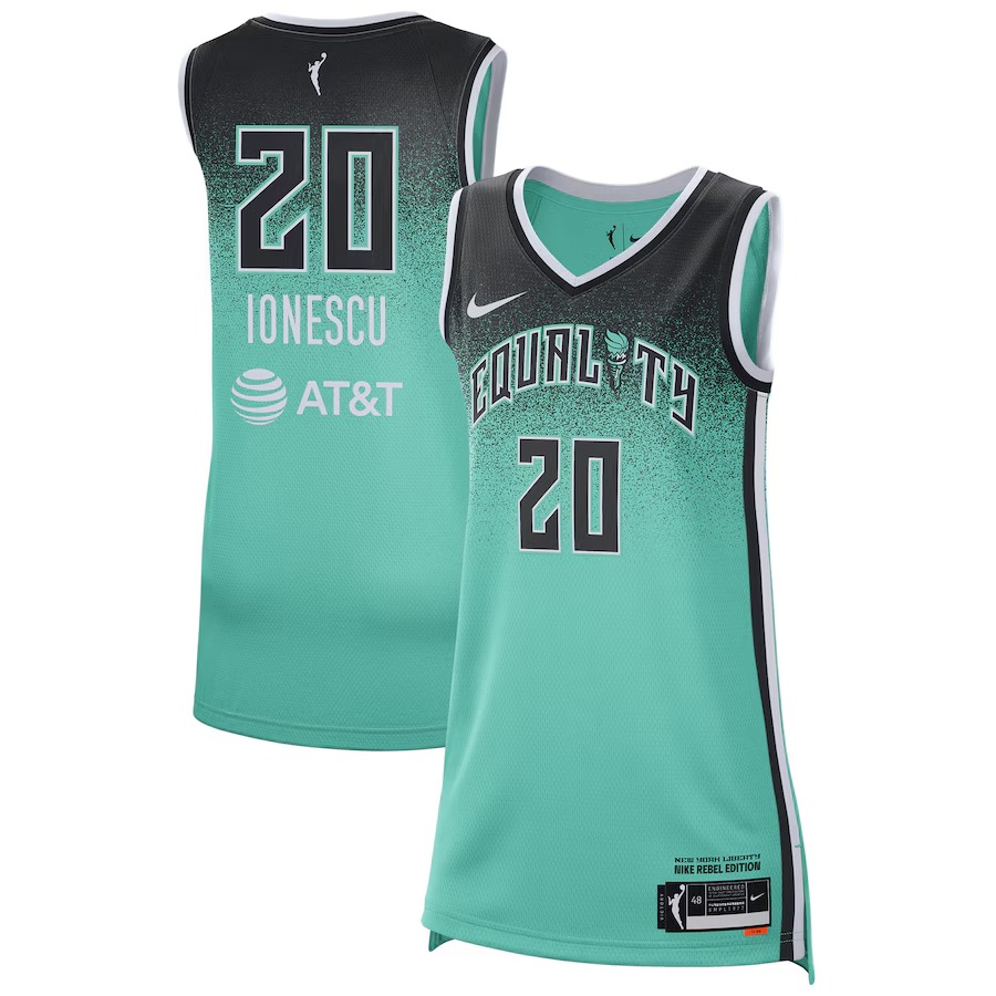 Unisex New York Liberty Sabrina Ionescu Nike Mint Rebel Edition Victory Player Jersey - Ujersey
