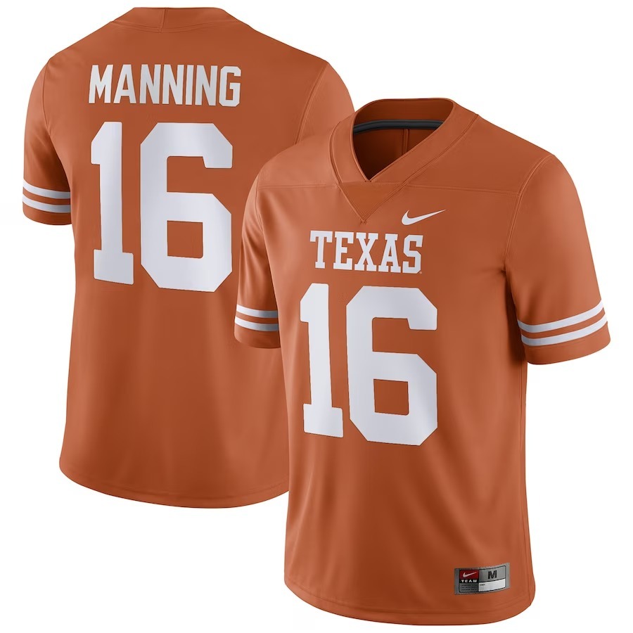 Arch Manning Texas Longhorns Nike NIL Replica Football Jersey - Texas Orange - Ujersey