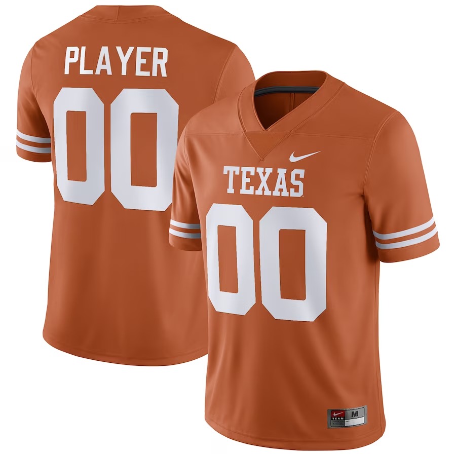 Texas Longhorns Nike Pick-A-Player NIL Replica Football Jersey - Texas Orange - Ujersey