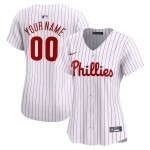 Women's Philadelphia Phillies Nike White Home Limited Custom Jersey - Ujersey