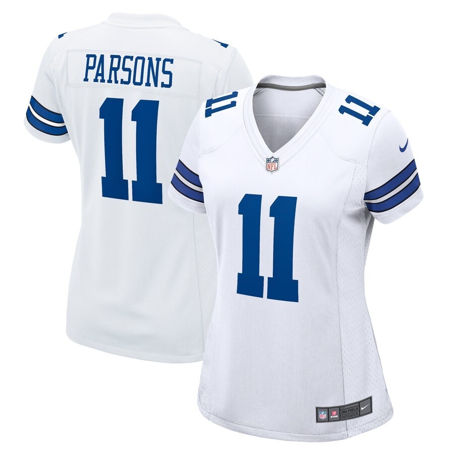 Women's Dallas Cowboys Micah Parsons Nike White Game Player Jersey - Ujersey