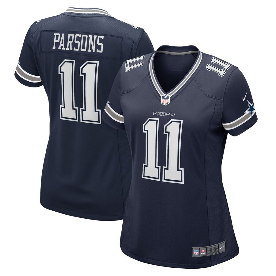 Women's Dallas Cowboys Micah Parsons Nike Navy Game Player Jersey - Ujersey
