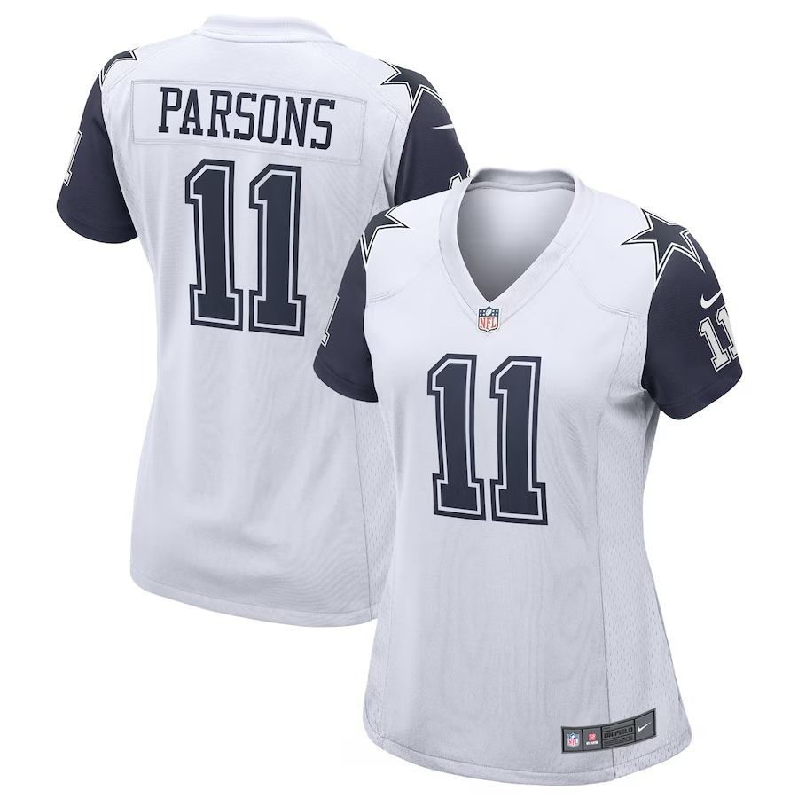 Women's Dallas Cowboys Micah Parsons Nike White Alternate Game Jersey - Ujersey