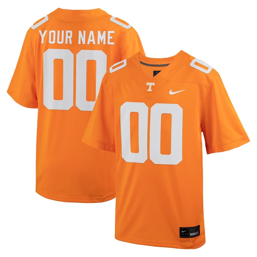 Tennessee Volunteers Nike Youth Custom Football Game Jersey – Tennessee Orange - Ujersey