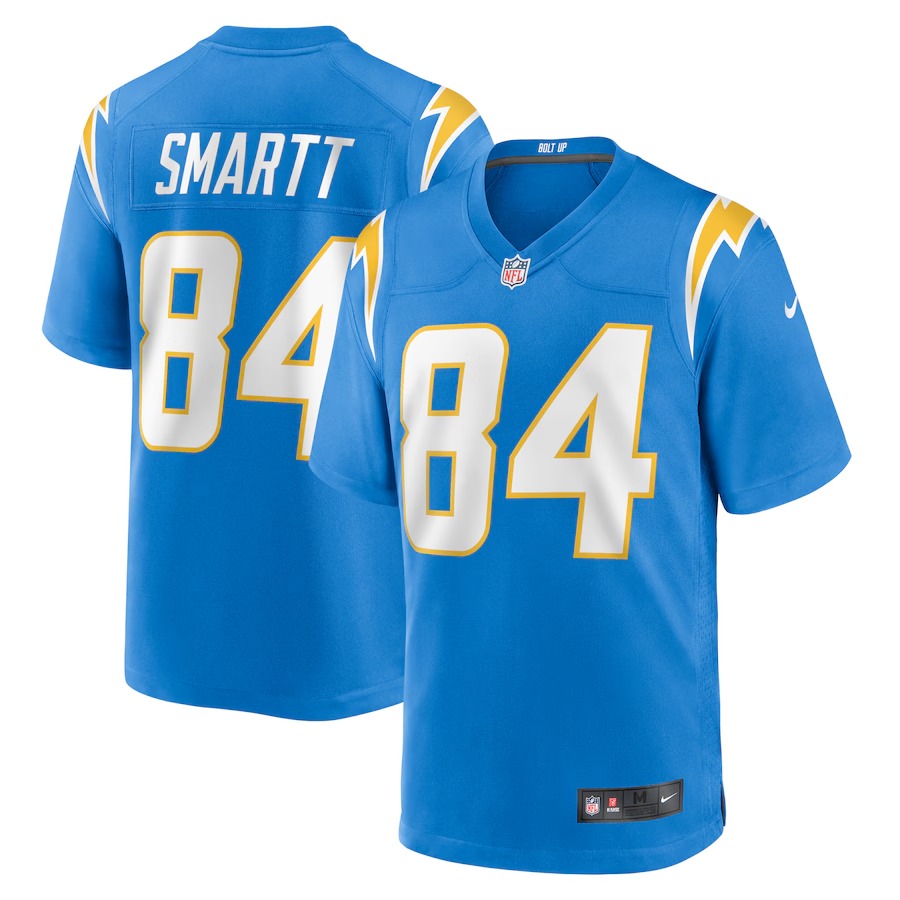 Men's Los Angeles Chargers Stone Smartt Nike  Powder Blue Team Game Jersey - Ujersey