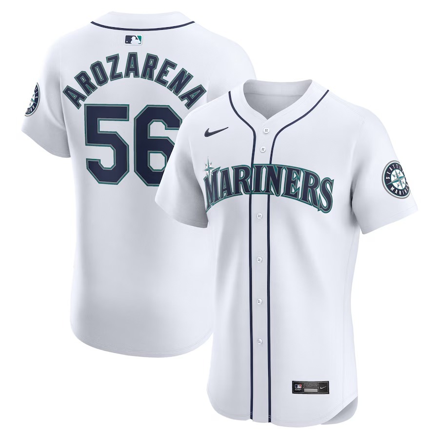 Men's Seattle Mariners Randy Arozarena Nike White Home Elite Player Jersey - Ujersey