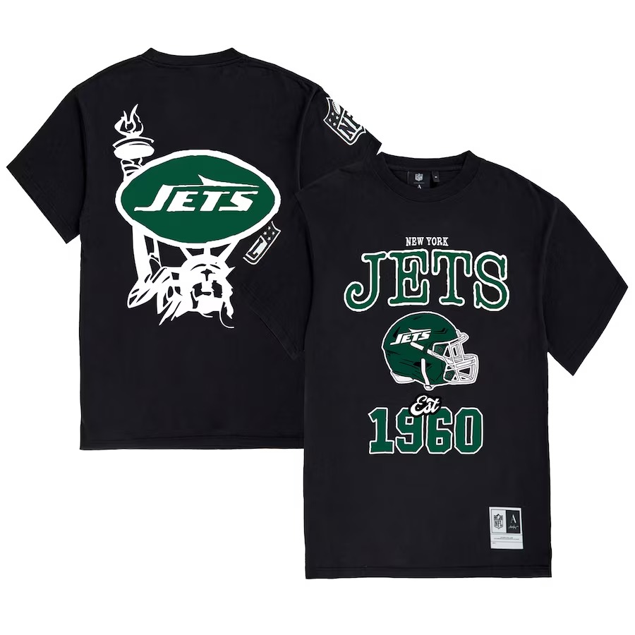 Unisex New York Jets x Aleali May Black T-Shirt - Ujersey