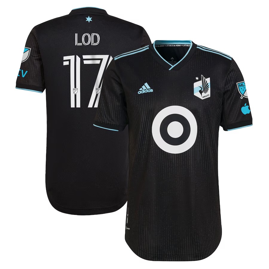 Men's Minnesota United FC Robin Lod adidas Black 2023 Minnesota Night Kit Authentic Player Jersey - Ujersey