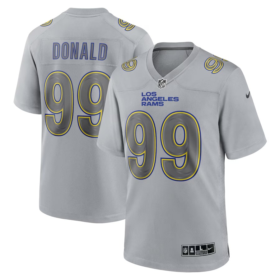 Men's Los Angeles Rams Aaron Donald Nike Gray Atmosphere Fashion Game Jersey - Ujersey
