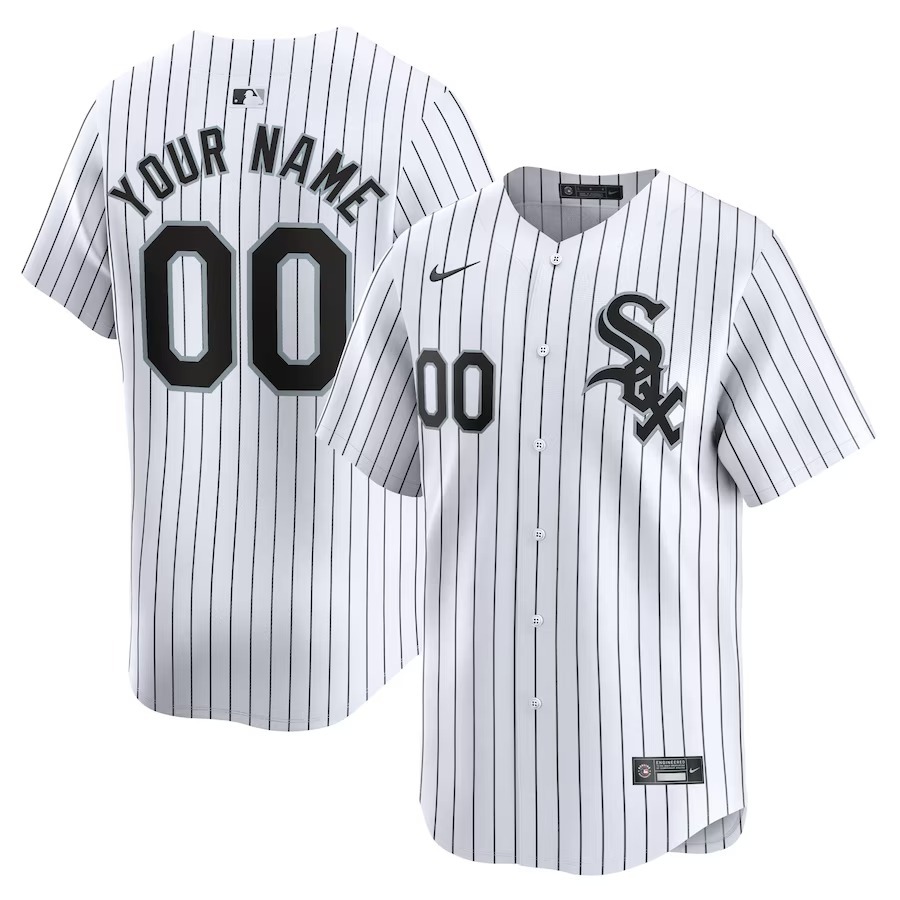 Men's Chicago White Sox Nike White Home Limited Custom Jersey - Ujersey