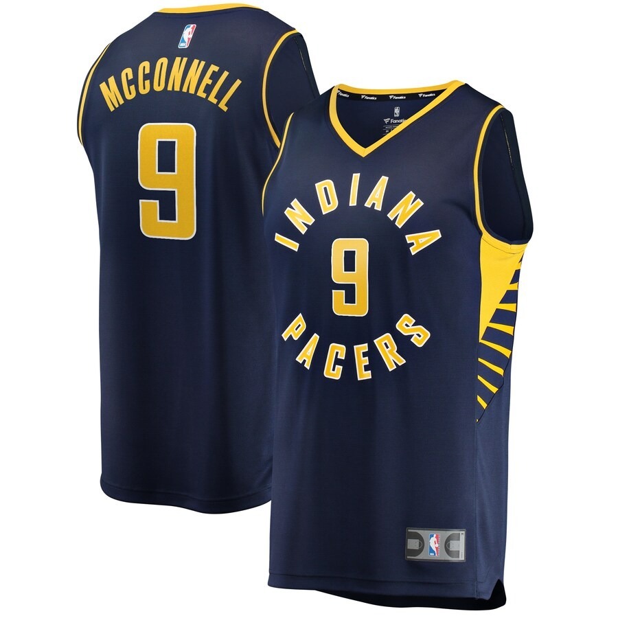 Men's Indiana Pacers T.J. McConnell Fanatics Navy Fast Break Player Replica Jersey - Icon Edition - Ujersey