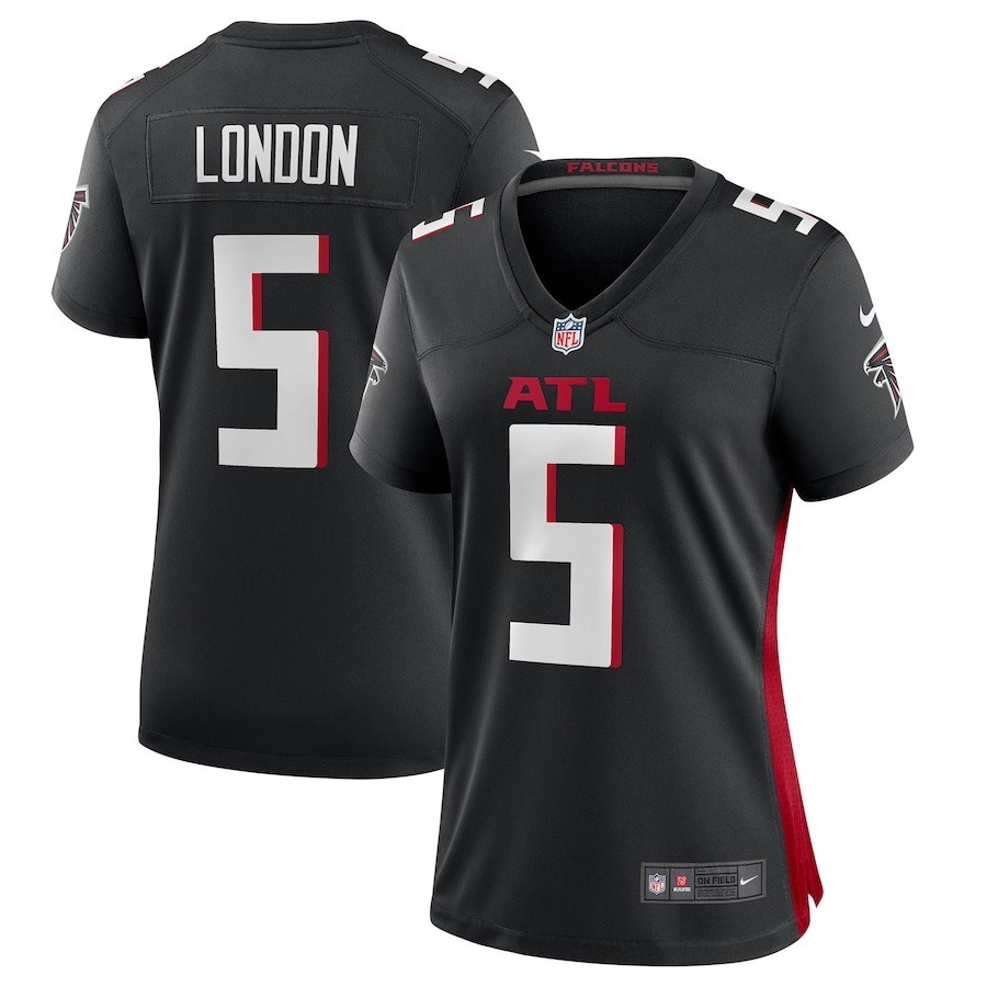 Women's Atlanta Falcons Drake London Nike Black Player Game Jersey - Ujersey