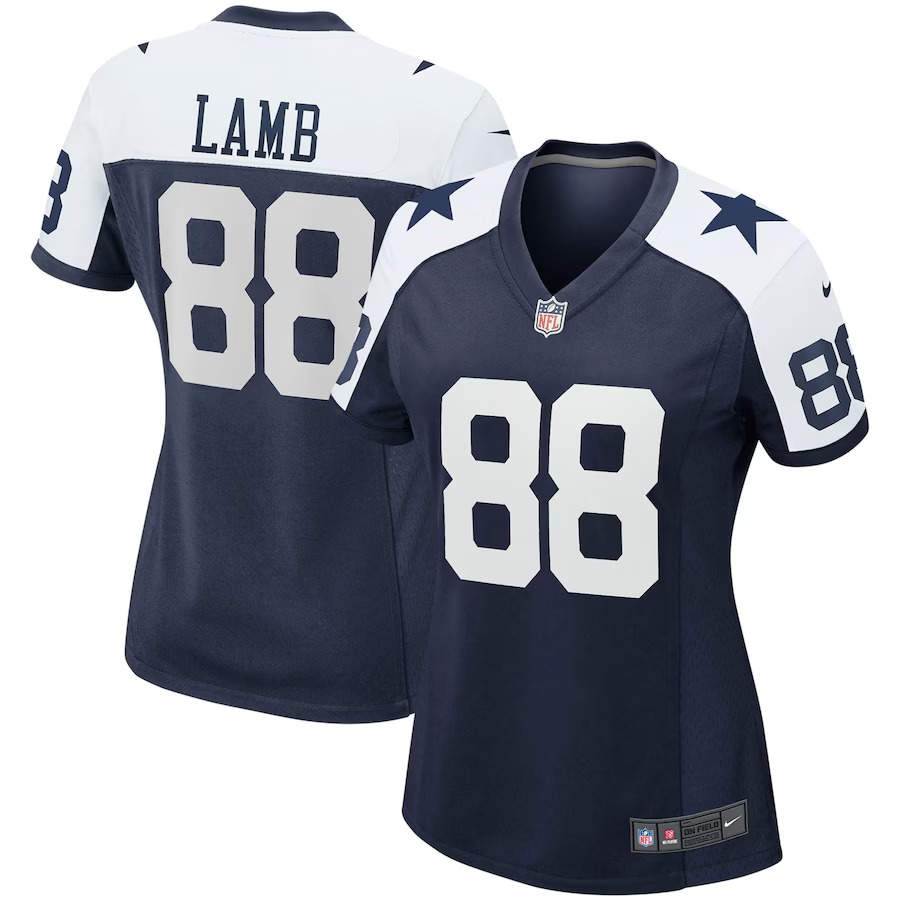 Women's Dallas Cowboys CeeDee Lamb Nike Navy Alternate Game Team Jersey - Ujersey