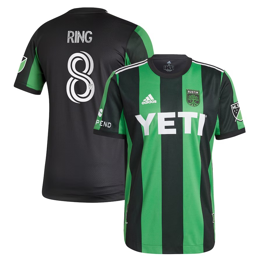 Men's Austin FC Alexander Ring adidas Black 2021 Primary Authentic Jersey - Ujersey