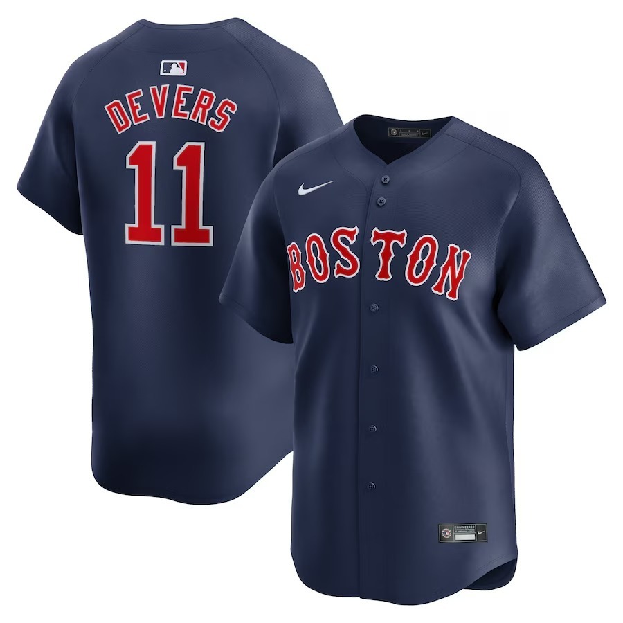 Men's Boston Red Sox Rafael Devers Nike Navy Alternate Limited Player Jersey - Ujersey