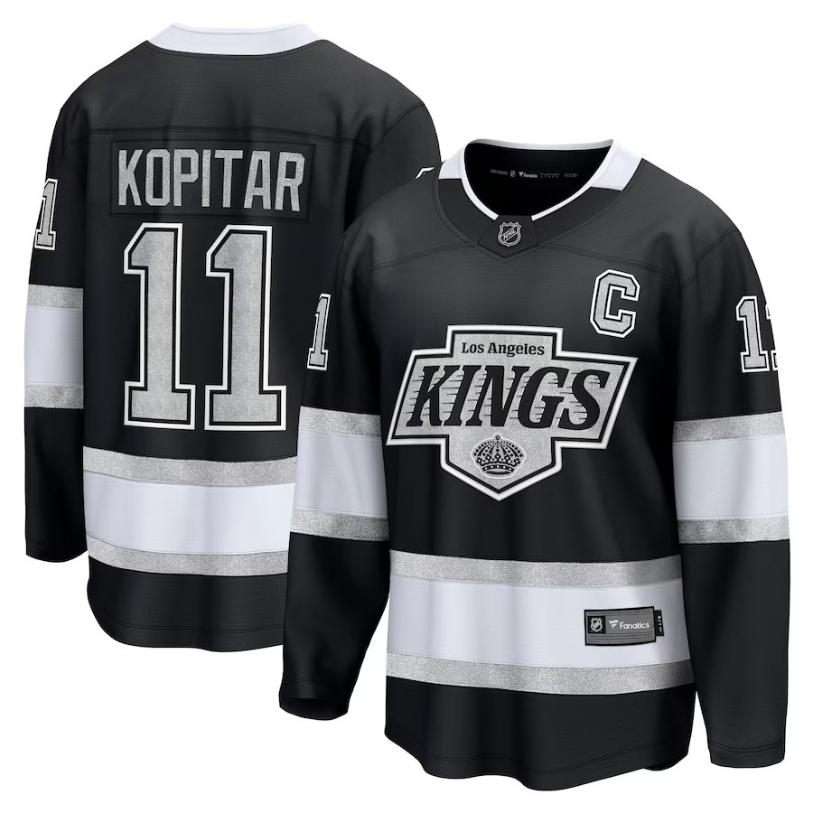 Men's Los Angeles Kings Anze Kopitar Fanatics Black Home Premier Breakaway Player Jersey - Ujersey